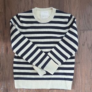 Banana Republic Heritage Collection Striped Navy and Cream Sweater
